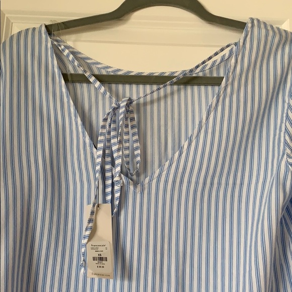 Stripe & Lace Blouse - Picture 4 of 5